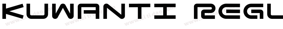 KUWANTI REGULAR字体转换
